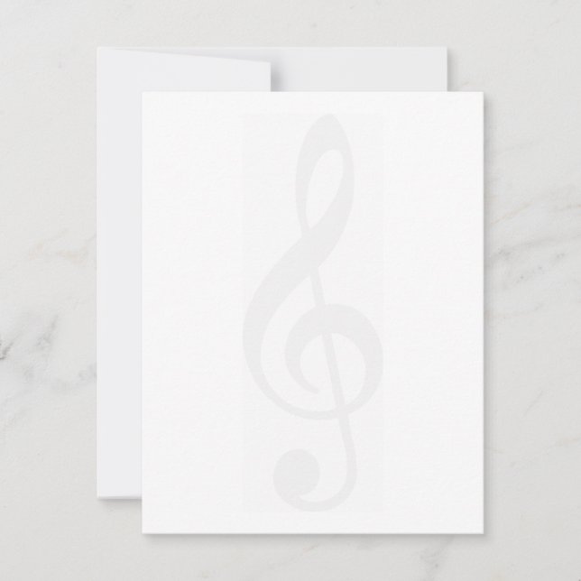 Carte Pale Treble Clef (Devant)