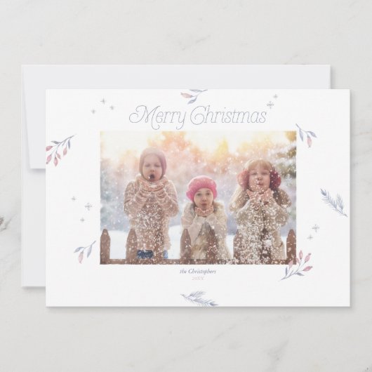 Carte Pale Winter Berries Noël (Devant)