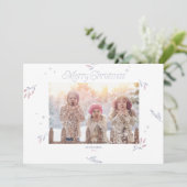 Carte Pale Winter Berries Noël (Debout devant)