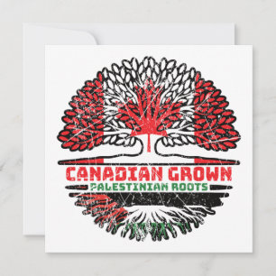 Carte Palestine Canadian Canada Arbre Racines