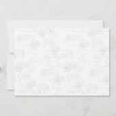 Carte Palette couleur Baby shower de style de croi (Dos)