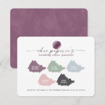 Palette couleur de mariage rose lavande