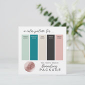 Carte Palette couleur gris-gris-beige et rose turq (Debout devant)