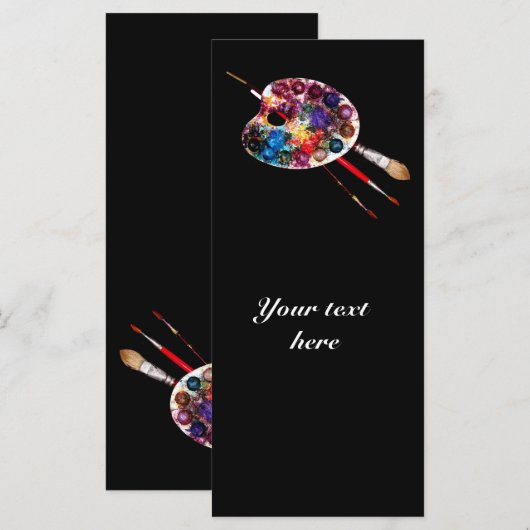 CARTE PALETTE DE COULEUR (Devant / Derrière)