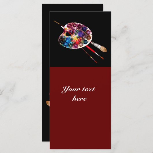 CARTE PALETTE DE COULEUR (Devant / Derrière)