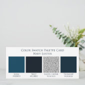 Carte Palette de montre couleur Mariage bleu marine (Debout devant)
