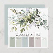 Carte Palette Inspiration couleur mariage (Devant / Derrière)