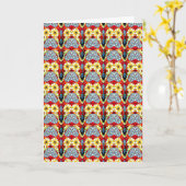 Carte palettes multicolores (Fleur jaune)