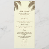 Carte Palm Beach Wedding - Brown (Devant)