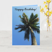 Carte Palm Tree Breeze Birthday Card (Fleur jaune)