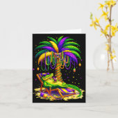 Carte Palm Tree Mardi Gras Hawaiian Trocal Louisiana All (Fleur jaune)