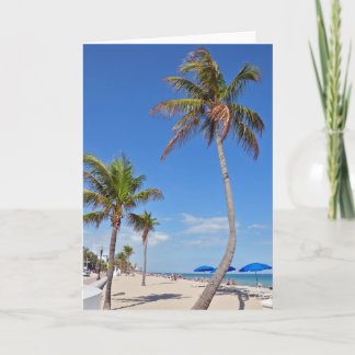 Carte Palm Tree on the Beach Greeting