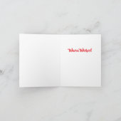 Carte Palm Tree with Holiday Lights "Happy Holidays" (Intérieur)