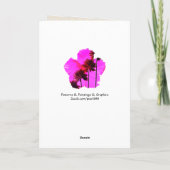 Carte Palm Trees dans la Sunset Birthday Card (Dos)