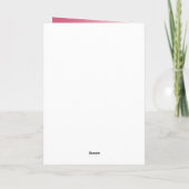 Carte Palmier à paillettes rose blush ombré    (Dos)