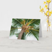 Carte Palmier en bas (Fleur jaune)