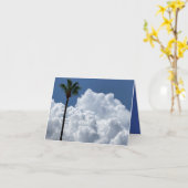 Carte Palmier Solitaire dans les Nuages (Fleur jaune)