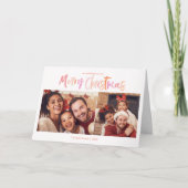 Carte Palmier Tropical Noël 2 Photo Plié (Devant)