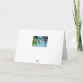 CARTE PALMIERS, BREEZE OCÉAN. VOYAGE PLAGE ? OUI, S'IL V (Dos)