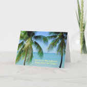 CARTE PALMIERS, BREEZE OCÉAN. VOYAGE PLAGE ? OUI, S'IL V (Devant)