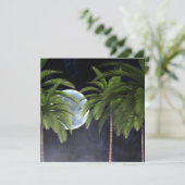 Carte Palmiers contre la lune (Debout devant)
