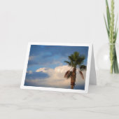 Carte Palmiers dans Portrait de ciel nuageux (Devant)