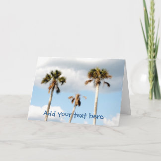 Carte Palmiers de plage