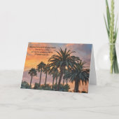 Carte Palmiers de soleil Bible Verse Art Note Card (Devant)