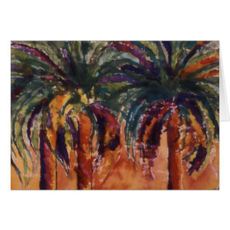 Carte Palmiers en Soie