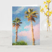Carte Palmiers peints (Fleur jaune)