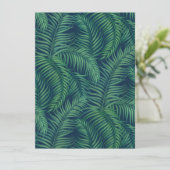Carte Palmiers tropicaux de nuit feuilles (Debout devant)