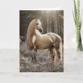 Carte Palomino Horse Photo (Devant)