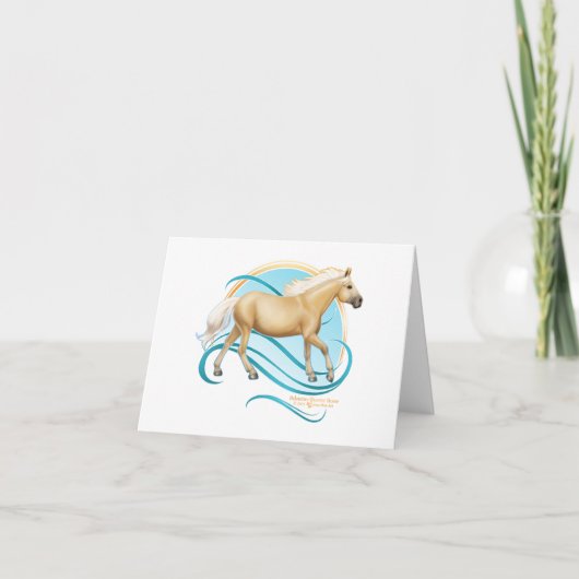 Carte Palomino Quarter Horse (Devant)