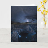 Carte Palouse Falls Park & Milky Way | État de Washingto (Fleur jaune)