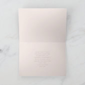 Carte Pampas Grass Floral Tropical Boho Pink Mothers Day (Intérieur)