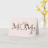Carte Pampas Grass Floral Tropical Boho Pink Mothers Day (Fleur jaune)