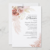 Carte Pampas Grass séché Feuille Fête des mariées en ter (Devant)