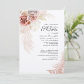 Carte Pampas Grass séché Feuille Fête des mariées en ter (Debout devant)