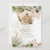 Carte Pampas Grass THÉ Fête des mariées Déjeuner (Devant)