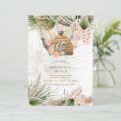 Carte Pampas Grass THÉ Fête des mariées Déjeuner (Debout devant)