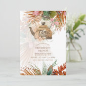 Carte Pampas Grass THÉ Fête des mariées Déjeuner (Debout devant)