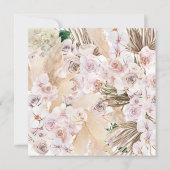 Carte Pampas herbe palmier orchidée moderne rustique (Dos)