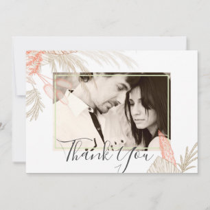 Carte Pampas Tropical Grass Terracotta Mariage