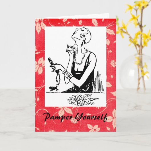 Carte Pamper Vous-Même (Fleur jaune)