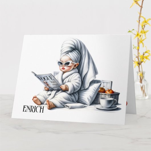 Carte Pamper Vous-Même (Fleur jaune)