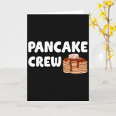 Carte Pancake Crew Funny Pancake Lover Pancake Christmas (Fleur jaune)
