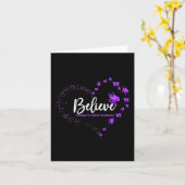 Carte Pancréatique Cancer Sensibilisation Papillon Croir (Fleur jaune)