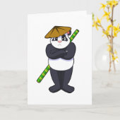 Carte Panda à combat de bâtons arts martiaux.PNG (Fleur jaune)