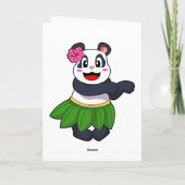 Carte Panda à la danse de ballet (Dos)