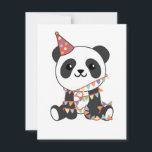 Carte Panda Anniversaire Pour Enfants Un Anniversaire<br><div class="desc">Un panda d'anniversaire pour la fête d'anniversaire. Les pandas sont des animaux mignons et l'animal favori de nombreux garçons et filles. Un animal drôle pour l'anniversaire d'un garçon ou d'une fille.</div>
